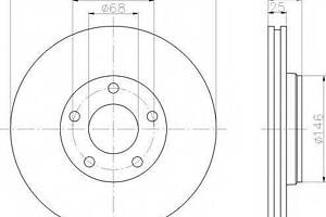 Диск гальмівний VW Passat F BOSCH 986478872