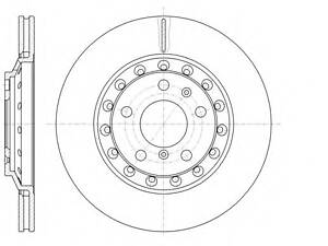 Диск тормозной зад. 310mm VW Phaeton, Audi A8 02-