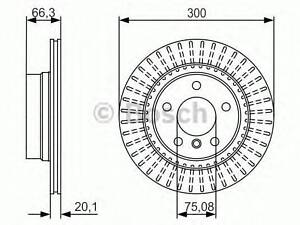 Диск тормозной задний BOSCH 0986479044 на BMW 4 купе (F32, F82)