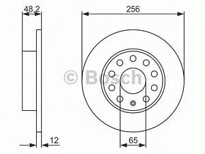 диск тормозной задний BOSCH 0986479B78 на VW RABBIT V (1K1)