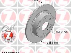 Диск гальмівний ZIMMERMANN 280317720 HONDA ACCORD EURO VIII седан (CU)