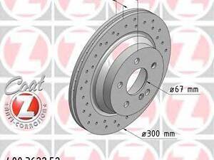 Диск гальмівний ZIMMERMANN 400362252 на MERCEDES-BENZ CLS (C218)