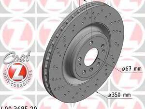 Диск гальмівний ZIMMERMANN 400368520 на MERCEDES-BENZ M-CLASS (W166)