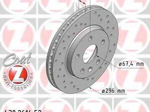 Диск гальмівний ZIMMERMANN 430261452 на SAAB 9-5 (YS3G)