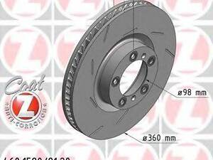 Диск гальмівний ZIMMERMANN 460158120 на PORSCHE PANAMERA