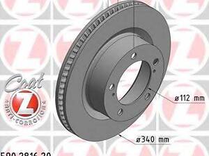 Диск гальмівний ZIMMERMANN 590281652 на TOYOTA LAND CRUISER (VDJ20_, UZJ20_)