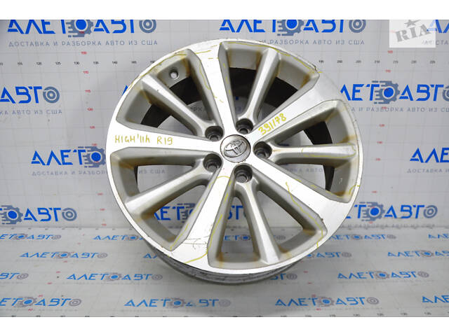 Диск колесный R19 x 7,5J ET35 5*114,3 Toyota Highlander 08-13 бордюрка