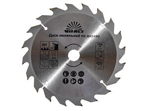 Диск пиляльний Vitals по дереву 185x20/16, ATB 20
