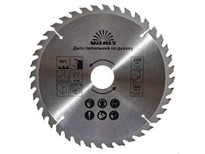 Диск пиляльний Vitals по дереву 200x32/30/25.4, ATB 40