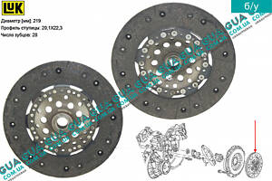 Диск сцепления ( фередо ) под демпферный маховик D219 3220286100 Seat / СЕАТ TOLEDO II 1999-2006, VW / ВОЛЬКС ВАГЕН BORA