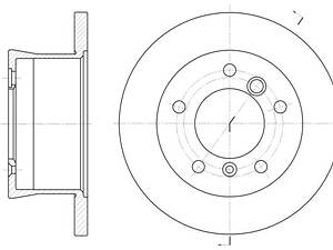 Диск торм. задний, DB312-316