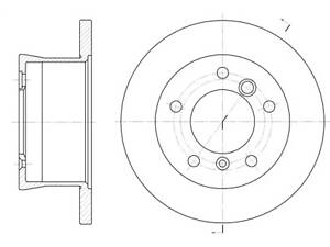 Диск торм. задний, DB312-316