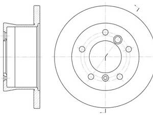 Диск торм. задний, DB312-316