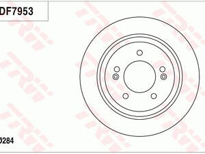 Диск тормозной (1 шт.) HYUNDAI/KIA Grandeur/Optima/Soul 'R D=284mm '11>>