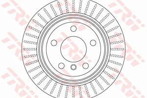 Диск тормозной, BMW 3 (F30,F80/F34/F31), 4 (F36/F33,F83/F32,F82), N47 D20 C, 11-