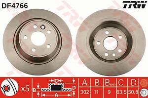 Диск тормозной, FORD/LAND ROVER, 1.6-2.5, SEBA, 05-