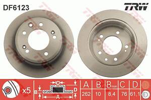 Диск тормозной, HYUNDAI/KIA, 1.4-2, D4FB, 06-