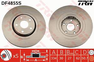 Диск тормозной, LEXUS (L1/S19/E3/C1), 3UZ-FE, 06-