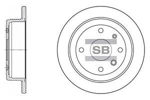 Диск тормозной (невентилируемый) SD3008