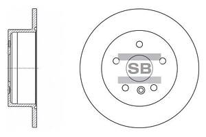 Диск тормозной (невентилируемый) SD4016