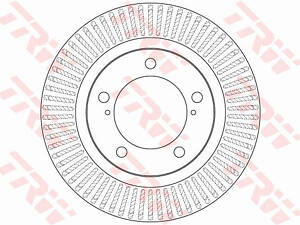 Диск тормозной, передний, 340mm, TOYOTA Land Cruiser 200; LEXUS LX 07-