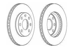 Диск гальмівний (передній) DDF151