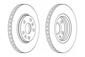 Диск гальмівний (передній) DDF1733
