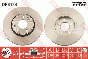 Диск тормозной, RENAULT, 1.2-2.0, M9R 610, 09-