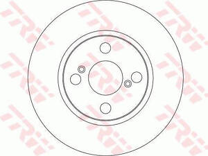 Диск тормозной, TOYOTA Corolla (E12), 1.4-1.8, 4ZZ-FE, 01-07