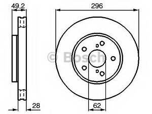 Диск тормозной Avalon TOYOTA 4351208040 на TOYOTA ESTIMA (MCR3_, ACR3_, CLR3_)