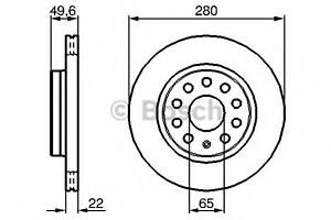 Диск тормозной CITROEN/FIAT/LANCIA/PEUGEOT C8/Jumpy/Scudo/807/Expert ''F '99>>