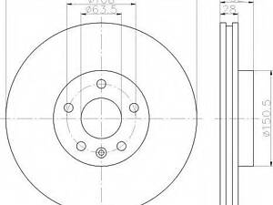 Диск тормозной LAND ROVER LR007055 на LAND ROVER LR2 (FA_)