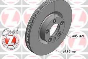 Диск гальмівний лівий ZIMMERMANN 600324720 на PORSCHE CAYENNE