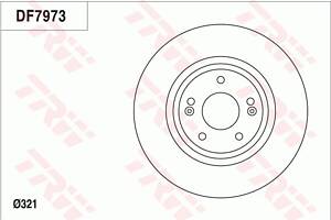 Диск тормозной передний, (321mm) HYUNDAI SantaFe; KIA Sorento 06-