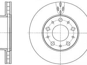 Диск гальмівний передній, 06-(280x28mm)