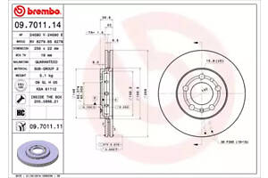 Диск тормозной передний, 256mm AUDI A1, A2; Skoda Fabia, Octavia; VW Golf IV, Polo 96-