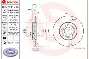 Диск тормозной передний, 256mm AUDI A1, A2; Skoda Fabia, Octavia; VW Golf IV, Polo 96-