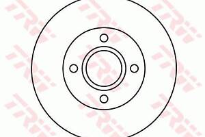 Диск тормозной передний, 258mm, FORD Fiesta, Focus, Fusion, 95-