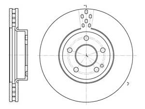 Диск тормозной передний, 300mm Vito (W639, W447) 03-