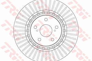 Диск тормозной передний, 328mm, LEXUS NX, RX; TOYOTA RAV 4 08-