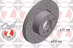 Диск тормозной передний, BMW 1 (F20/F21), 2 (F22), 3 (E90-93/F31), 4 (F36/F33/F32), X1 (E84)