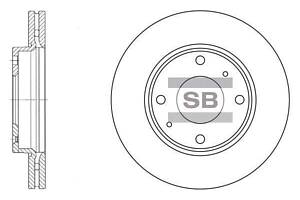 Диск гальмівний передній (вентильований) SD1016