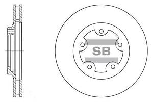 Диск гальмівний передній (вентильований) SD1029