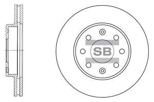Диск тормозной передний (вентилируемый) SD3001