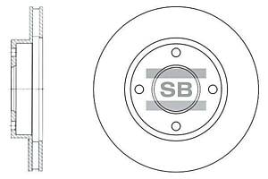 Диск гальмівний передній (вентильований) SD3027