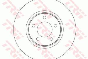 Диск тормозной передний,CHRYSLER Voyager, DODGE Caravan, 2.4-3.8, 00-08