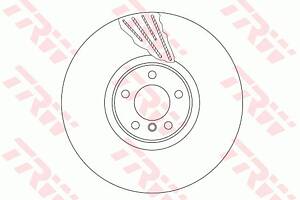 Диск тормозной передний правый, (385mm) BMW X5 (E70, F15), X6 (E71, F16) 3.0D/4.4 07-19