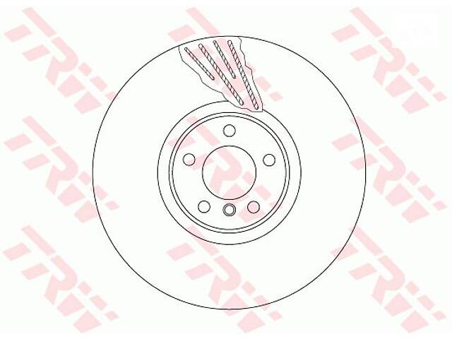 Диск тормозной передний правый, (385mm) BMW X5 (E70, F15), X6 (E71, F16) 3.0D/4.4 07-19