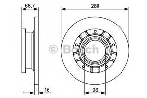 Диск тормозной с ABS FORD Transit ''R ''06>>