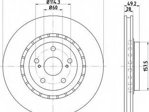 Диск тормозной TOYOTA 4351248110 на LEXUS RX (GYL1_, GGL15, AGL10)